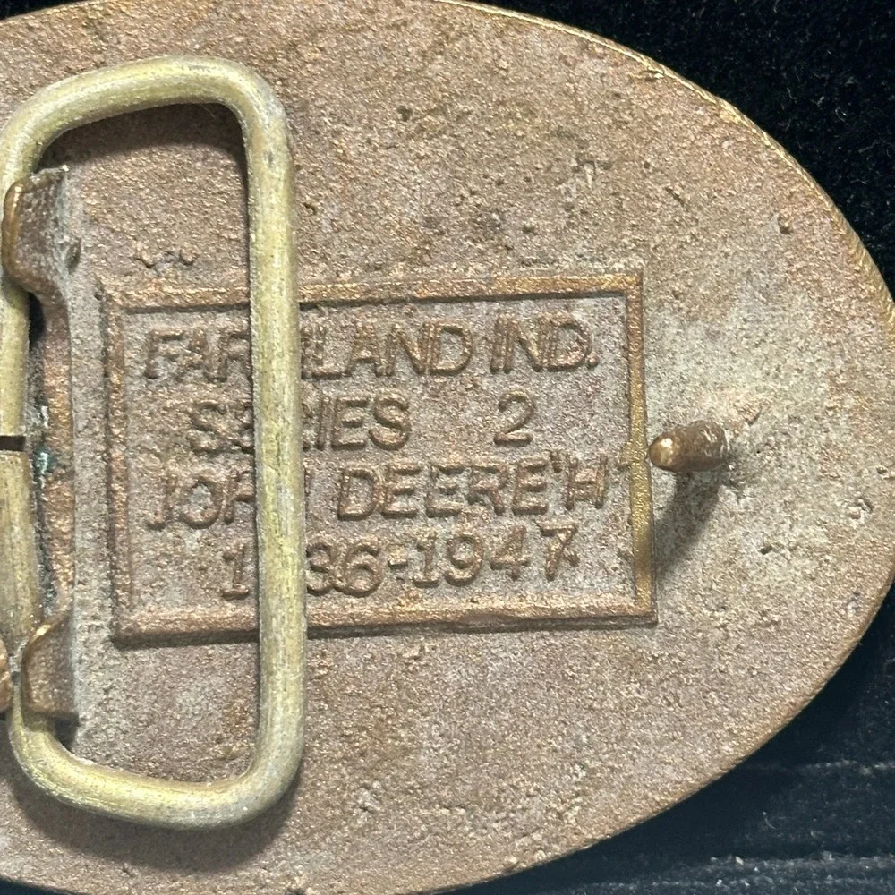 Vintage CO-OP Lubricants Super TMS Tractor Farm Oil Advertising Belt Buckle